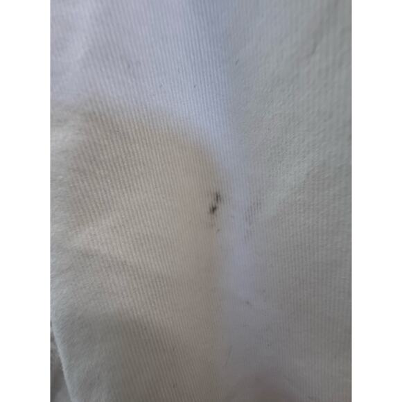 Jacket Tudor court size 4x women's White denim  2 big pockets dirty spots - Picture 12 of 16